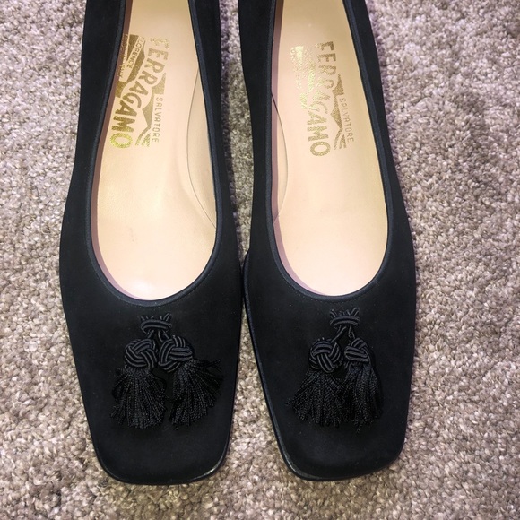 Salvatore Ferragamo Suede, Tasseled Shoes - Picture 11 of 11